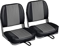 Vista 9 de 2 asientos Leader Accessories plegables, de respaldo bajo, para embarcación