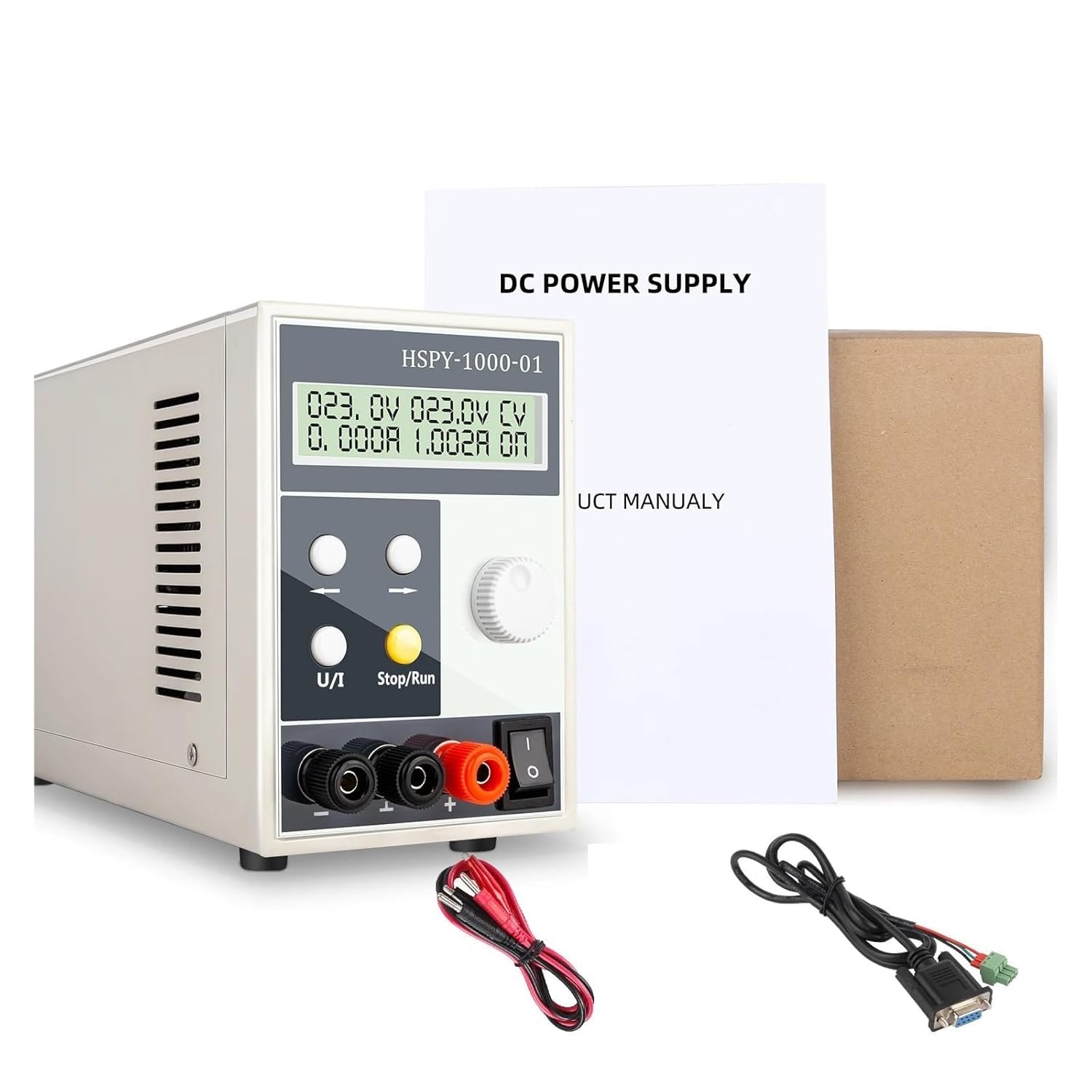 Fuente de alimentación CC Ajustable de Alta precisión, 0-600 V, 400 W/500 W/600 W Fuente de Banco de Laboratorio de conmutación programable con Pantalla LCD(300V 1A)