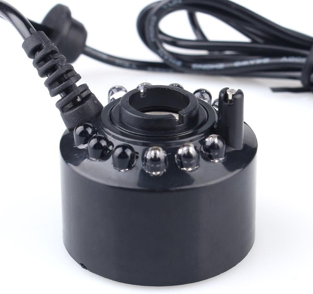 Mist Maker 12 LED Ultrasonic Fogger Water Fountain Pond Atomizer Air Humidifier Free Shipping