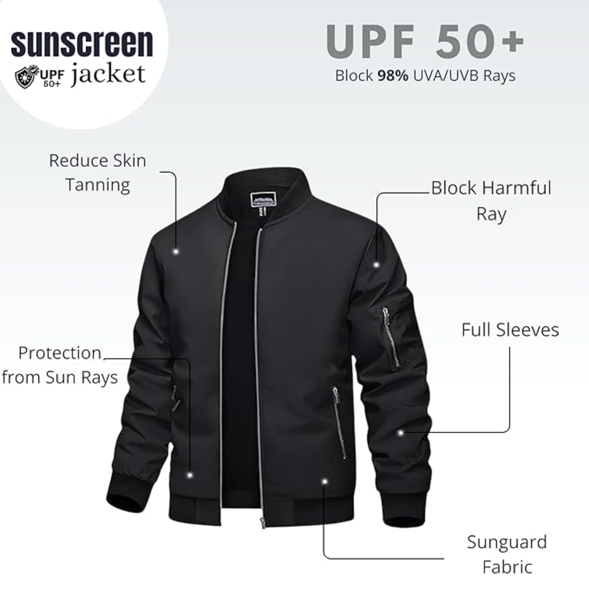 MIA FASHION Winter Jacket For Men Puffer Jacket, Lightweight Transition Jacket Nylon Quilted standard length Puffer Jacket Full Sleeve Monsoon Jackets For Men. (Black, Size-L) 1