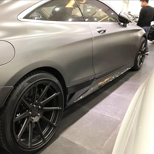 Miniatura 3 de Jun-star - Faldas laterales de fibra de carbono C217 S500 S550 para Mercedes Benz Clase S C217 S500 S550 Sport Coupé 2015-2017 de extensión de falda