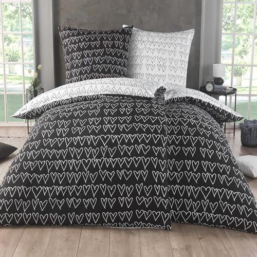 Kuscheli® Bettwäsche 135x200 4 teilig | ÖkoTex Zertifiziert & für Allergiker geeignet | Bettwäsche Set mit je 2 Bettbezügen 135 x 200 &...