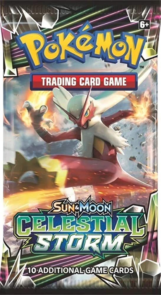 Pokemon TCG Sun Moon Celestial Storm Booster 10 Card Pack Sealed English