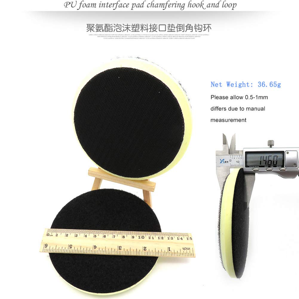 5PCS 5"125MM PU Almohadilla de interfaz de espuma Chaflán Gancho y bucle Lijadora Almohadilla de respaldo Almohadilla de pulido Herramientas eléctricas Piezas