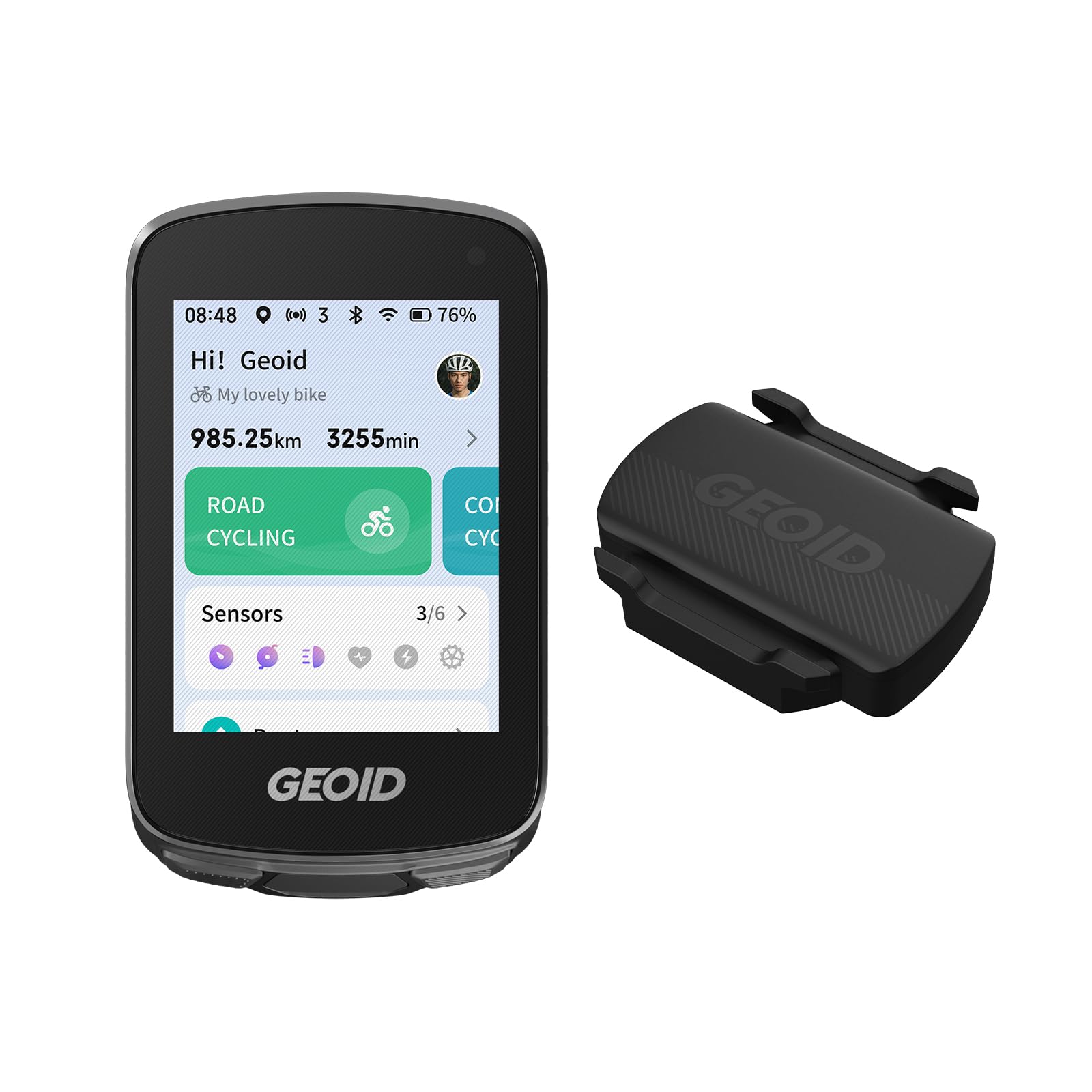 Pack contachilometri bici GEOID CC700 Pro + supporto CS600 combo CyclingGPS