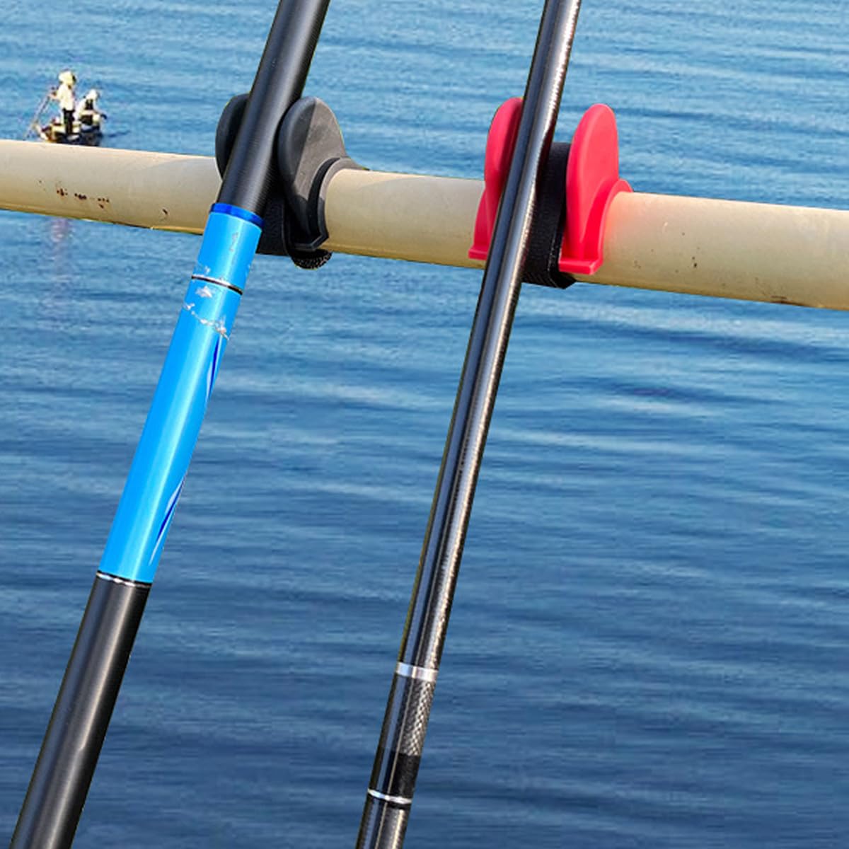 zalati Soporte Portátil Para Caña De Pescar De 2 Piezas: Soporte De Poste Ajustable Para Equipo De Pesca Desde La Orilla Del Barco.
