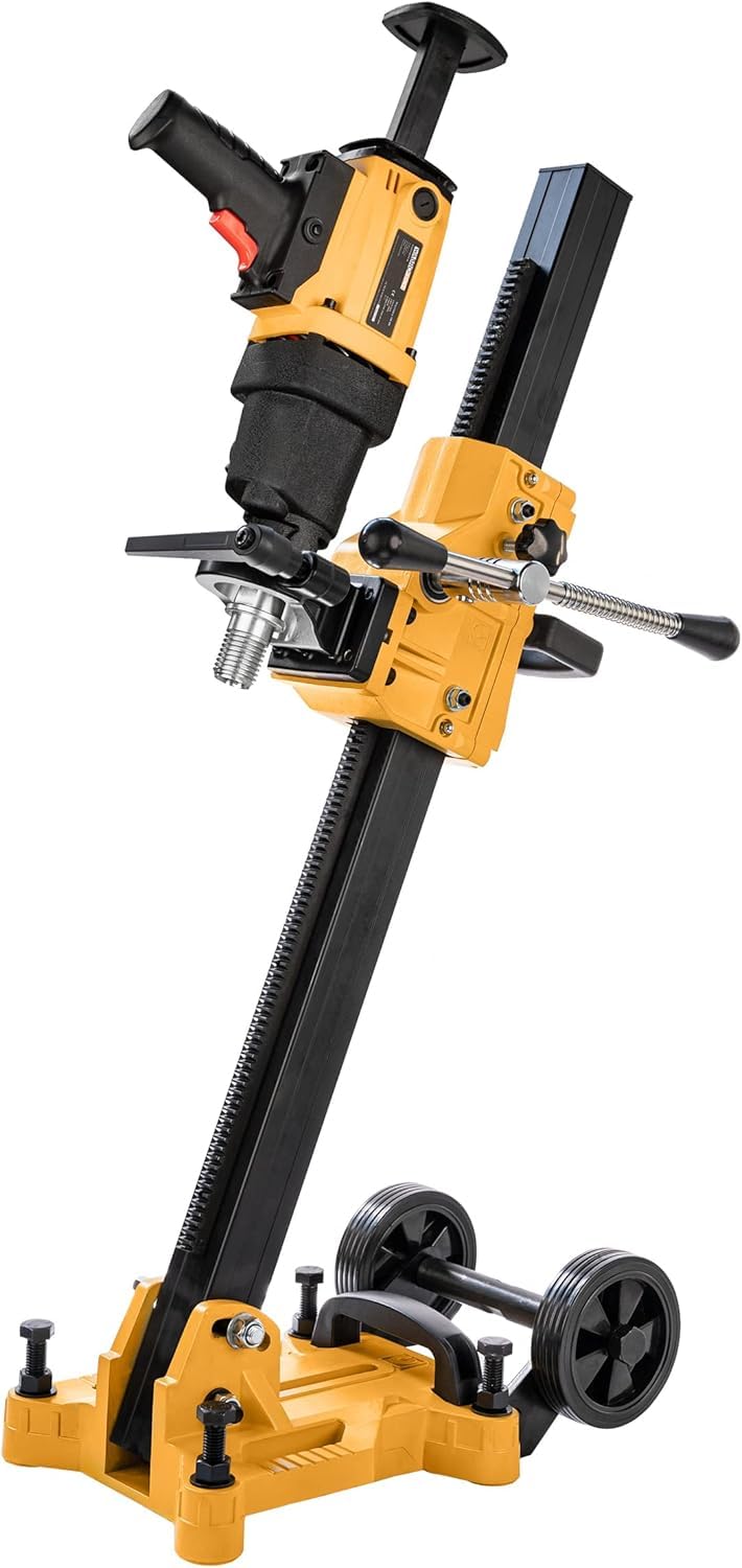 Pince de Fixation Ø 62 mm pour Supports de Carottage - Support de Montage pour Unité de Carottage - Pince de Fixation pour Carotteuse Diamantée - Espacement des vis L:80 mm/H:43 mm