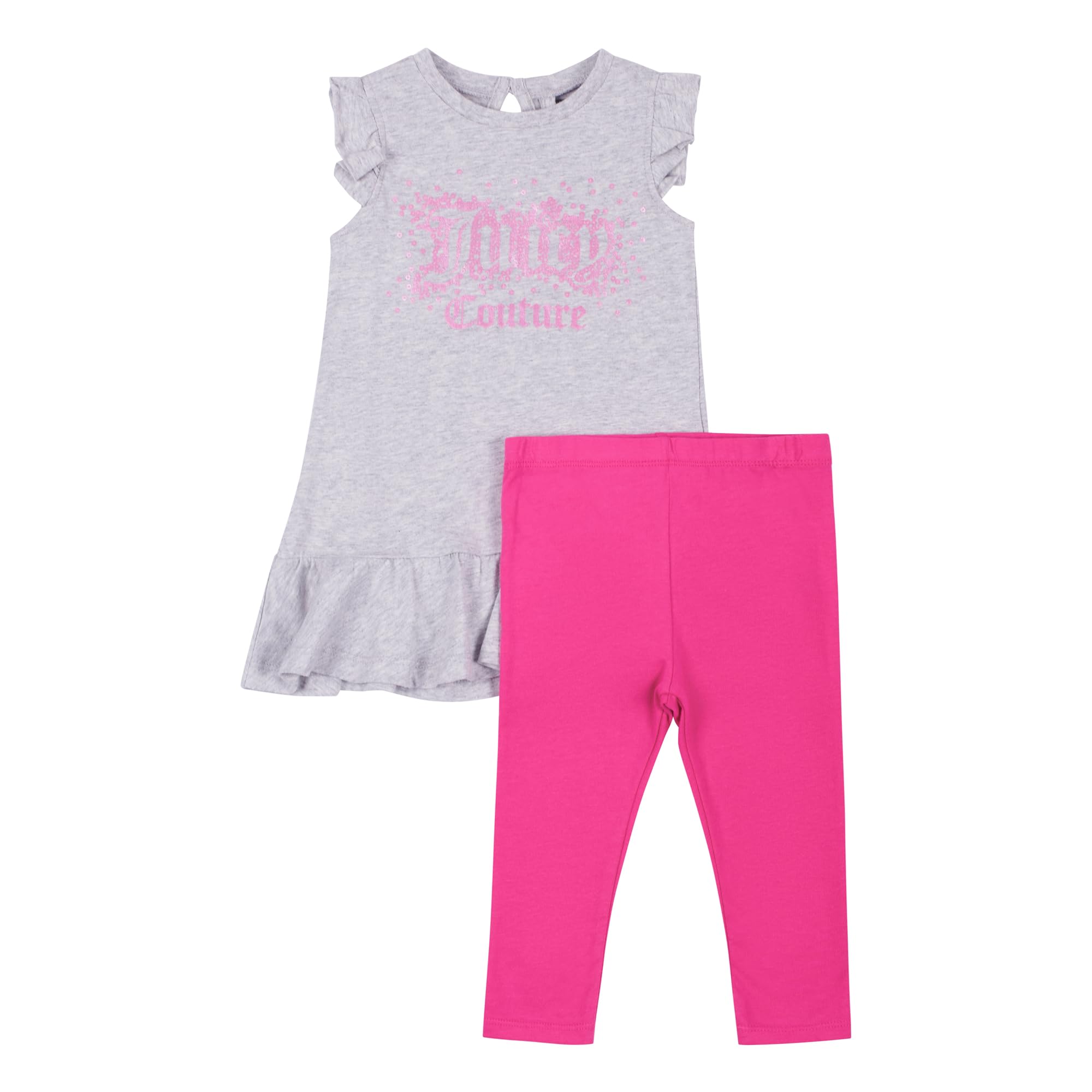 Juicy CoutureBaby Girls Juicy Couture Luxe Velour Diamante Shorts - Grey