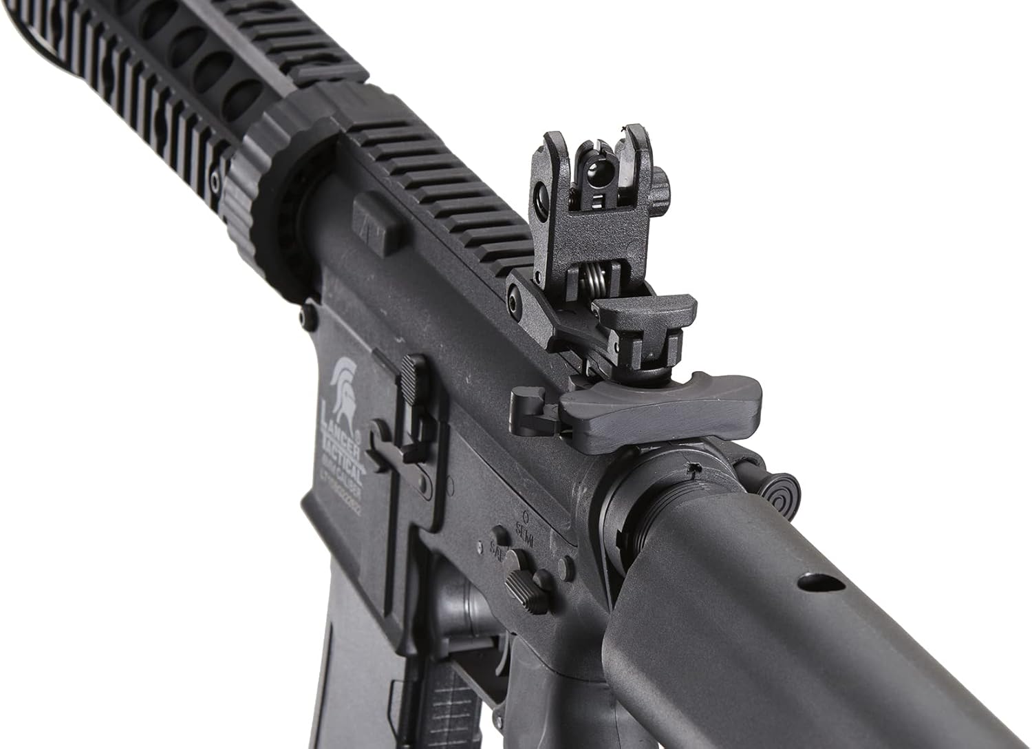 Lancer Tactical Gen 2 New Wave M4 SD Carbine Nylon Polymer Airsoft AEG Gun w/High Speed MidCap Magazine, Battery, Charger & 1000 Rounds BBS Included
