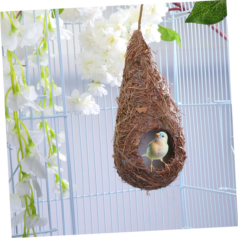 HANABASS 6stücke Hängendes Vogelhaus Aus Geflochtenem Gras Teiliges Für Garten Und Innenbereich Dekorative Niststätte Für Vögel Robust Und Sicher Für Wildvögel Stilvolle Deko