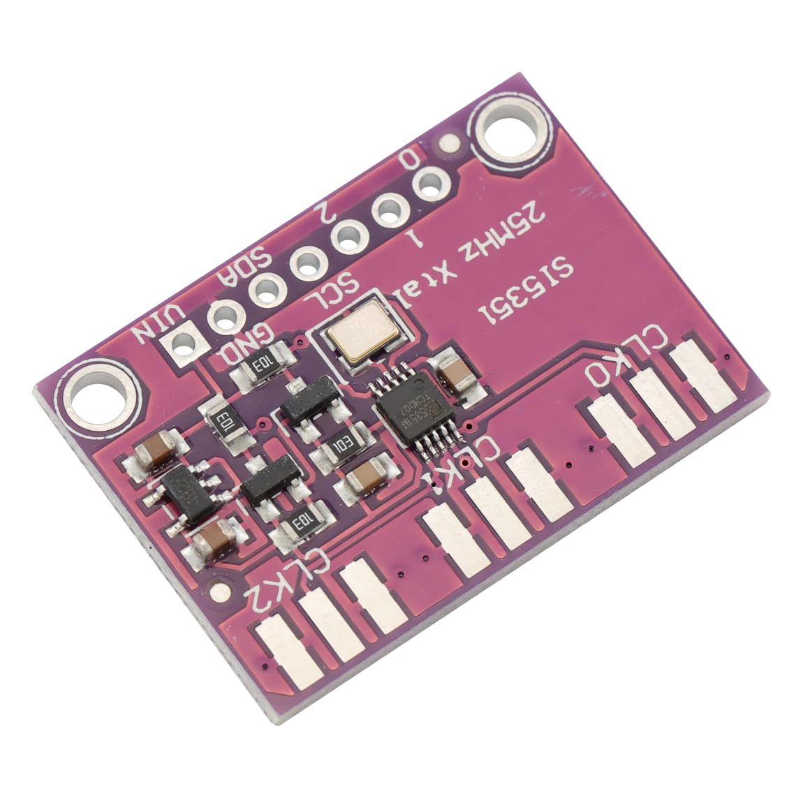 CJMCU-5351 Si5351A Scheda Breakout per Generatore di Clock 3-5 V DC da 8 kHz a 160 MHz Generatore di Segnale con VCXO ad Alta Linearità per Arduino (Confezione da 2)