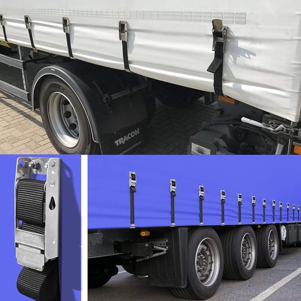 Schnalle Spanner Zurrgurt für LKW-Plane mit Gurt und Flachhaken 10 Stück Set