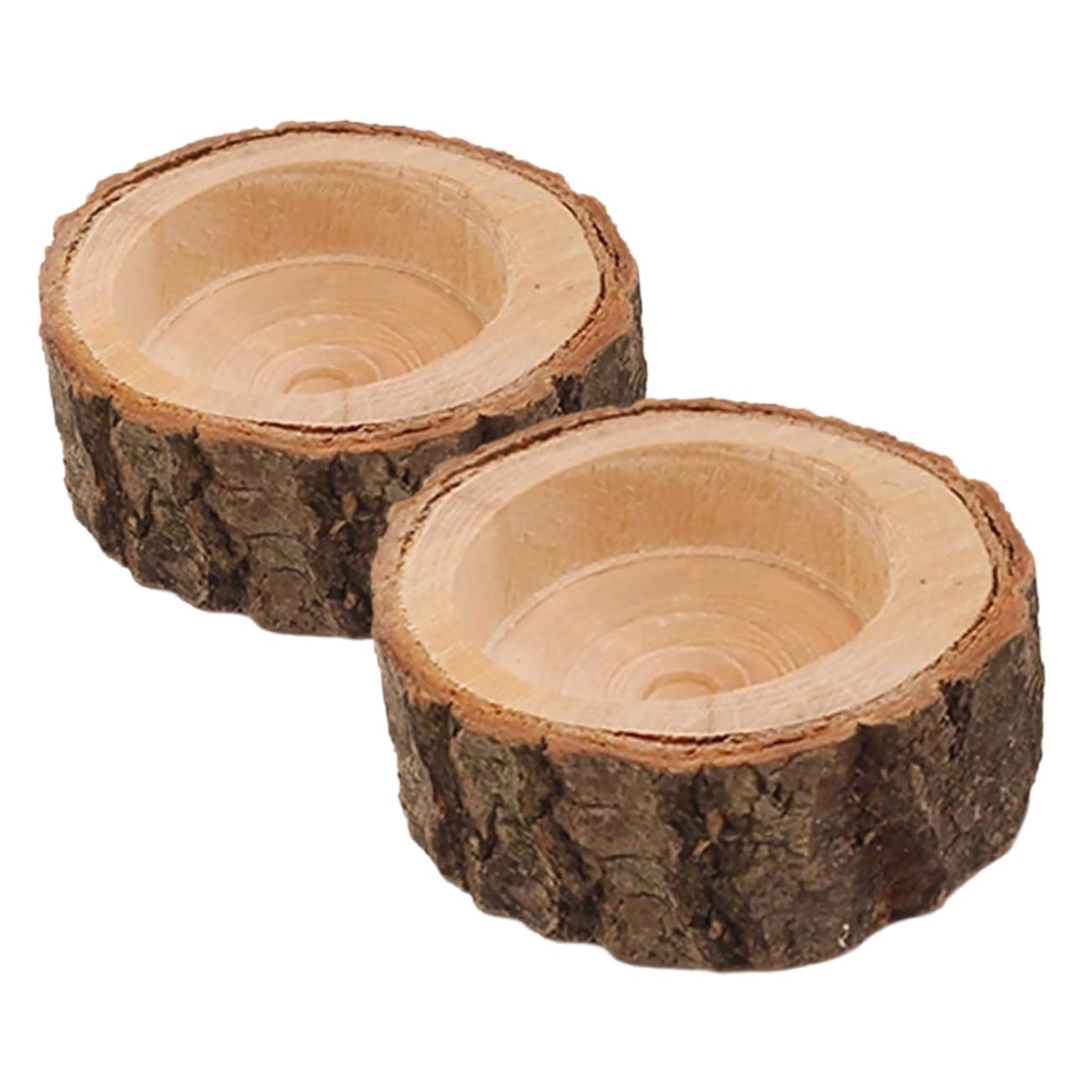 5 Set Portacandele A Palo Lumini Candelieri Candelabri Candele A Di Tè Candele Di Tealight Piccolo Portacandele Da Tè Soia Ceppo Titolare Decorazione Lumino Di Legno 2 Pezzi*5