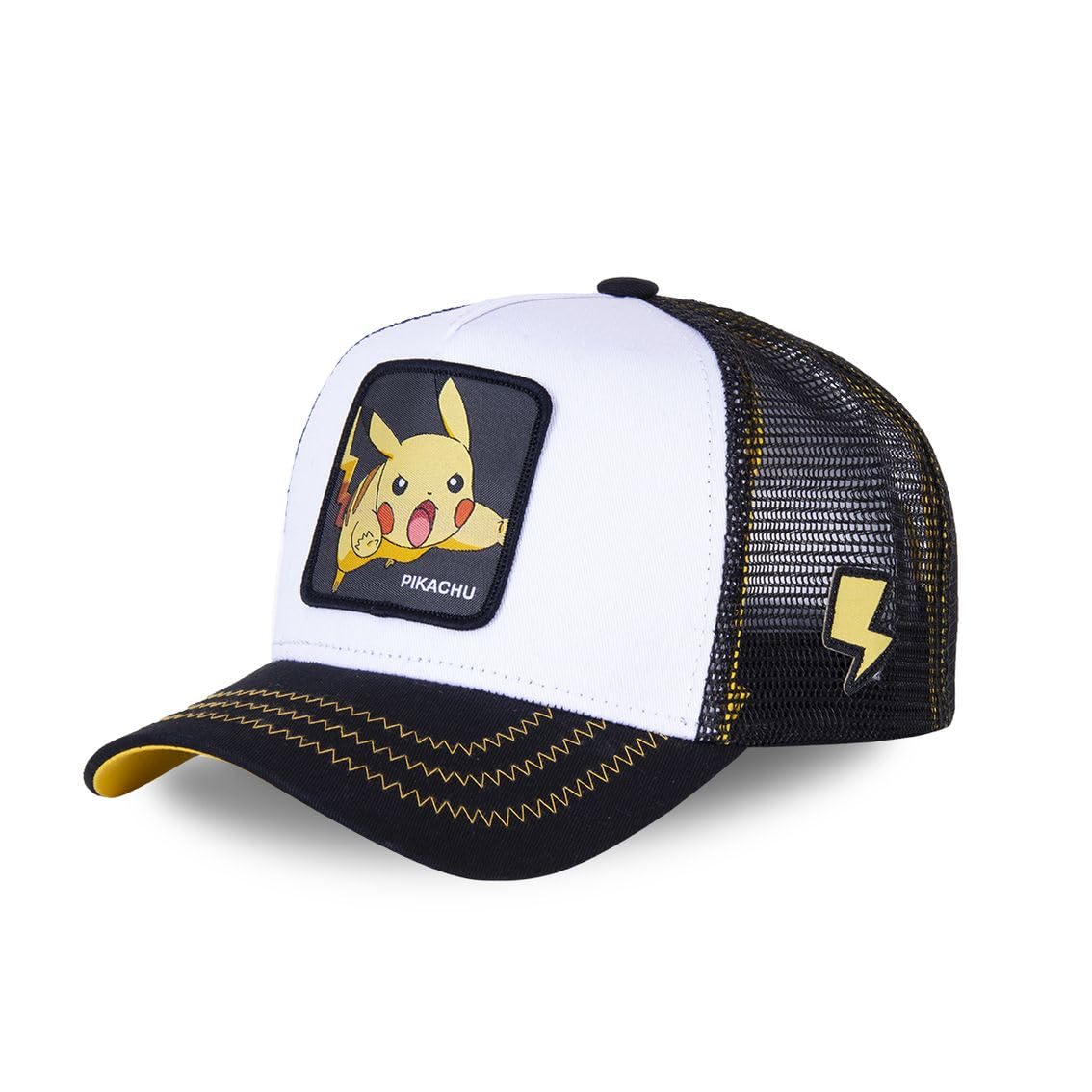 Capslab Pikachu Trucker Cap Pokemon, white / black