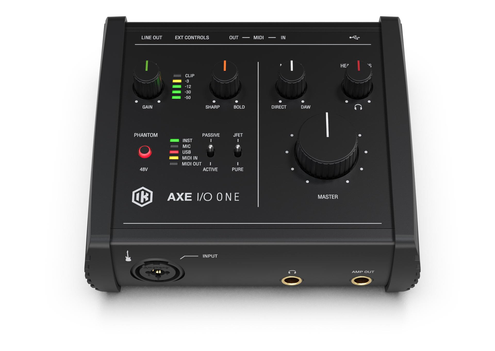 IK Multimedia - Portable Guitar Studio Bundle, Includes a pair of iLoud Micro Monitors, an AXE I/O ONE + downloads of AmpliTube 5 + TONEX + MODO BASS 2 + MODO DRUM 1.5
