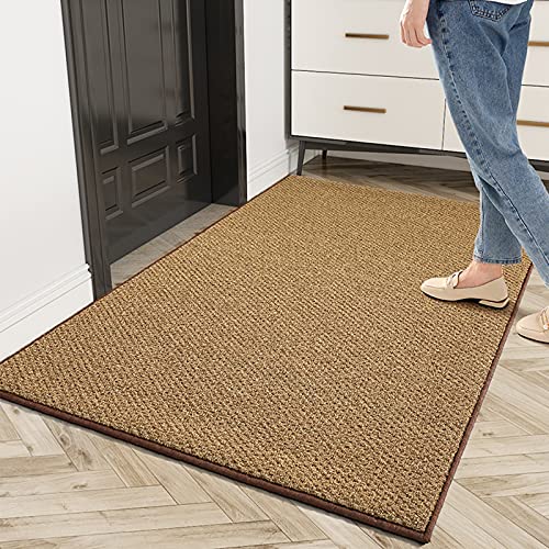 Entrance Door Mat with Non-slip Backing, Large Front Door Doormat for Garage Patio High Traffic Area, Rectangle Low Profile Rug Washable (Size : 60×90cm/23.6×35.4in)