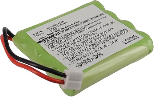 Synergy - Batería digital para monitor de bebé, funciona con Harting & Helling MBF5050 (Ni-MH, 4,8 V, 700 mAh) de alta capacidad, compatible con la
