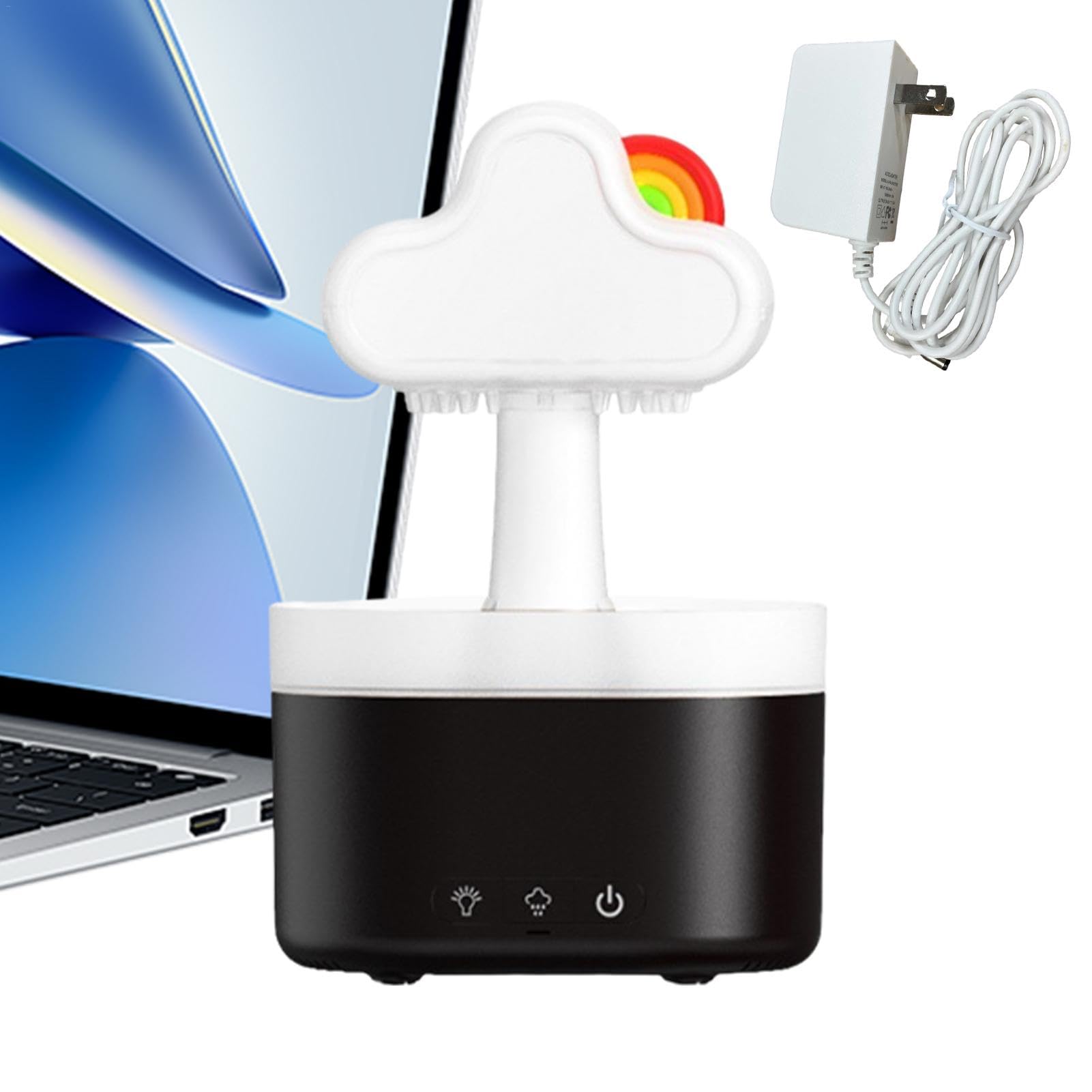 Rainbow Cloud Dyfuzor Akumulator Aromaterapia Nawilżacz Kreskówkowy Chmura Chmura Uroczy Tęczowy Dyfuzor Aromaterapia Chmura Urządzenie Akumulatorowe Chmury Dyfuzor Nawilżacz z Kolorowymi Światłami