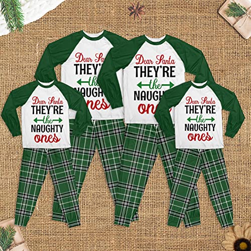 Dear Santa They're The Naughty Ones Matching Family Pajamas Set, Family Christmas Pajamas, Best Christmas3