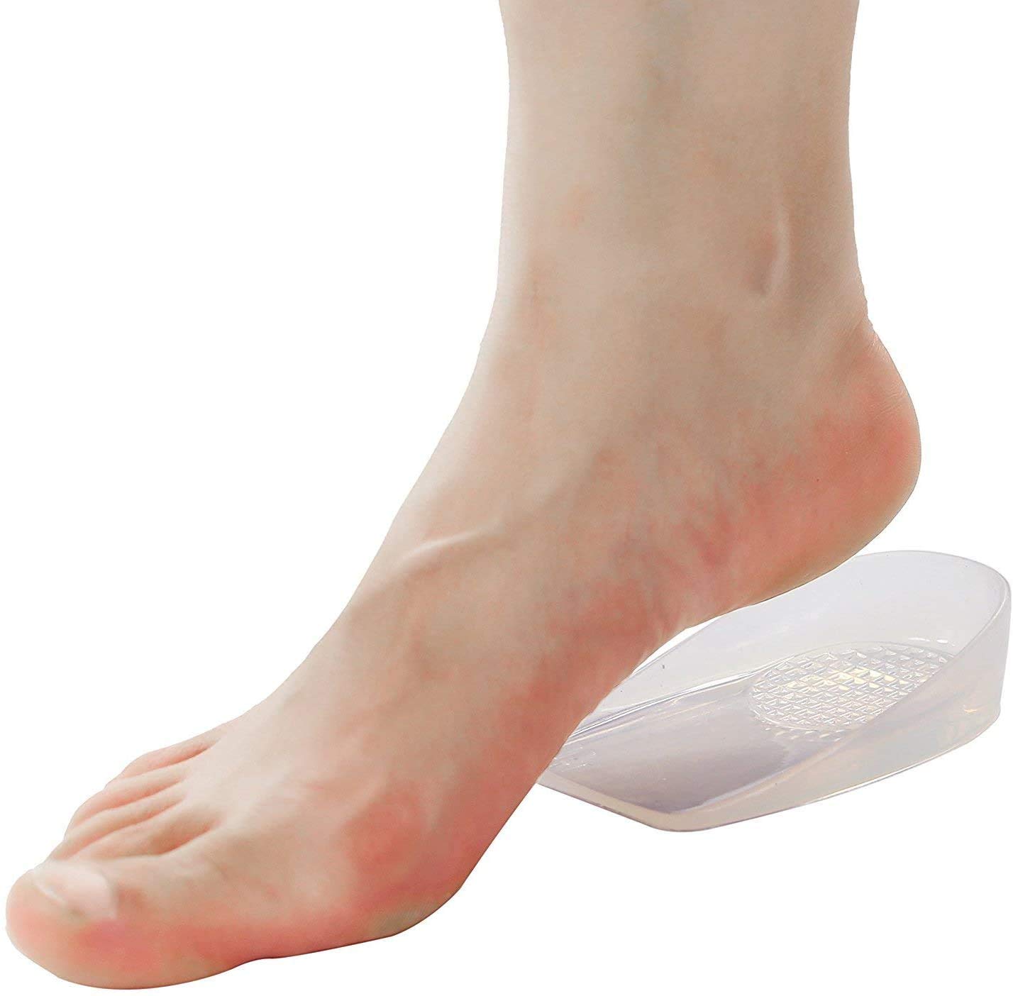 PEDIMEND™ Lot de 2 coussinets orthopédiques en gel de silicone pour épine calcanéenne - Unisexe - Idéal pour la fasciite plantaire et soulager les douleurs aux chevilles - Soin des pieds (S : 36-39)