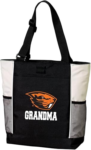 Broad Bay OSU Beavers - Bolsas de mano para abuela del estado de Oregón, para playa, piscina o viaje, Negro -