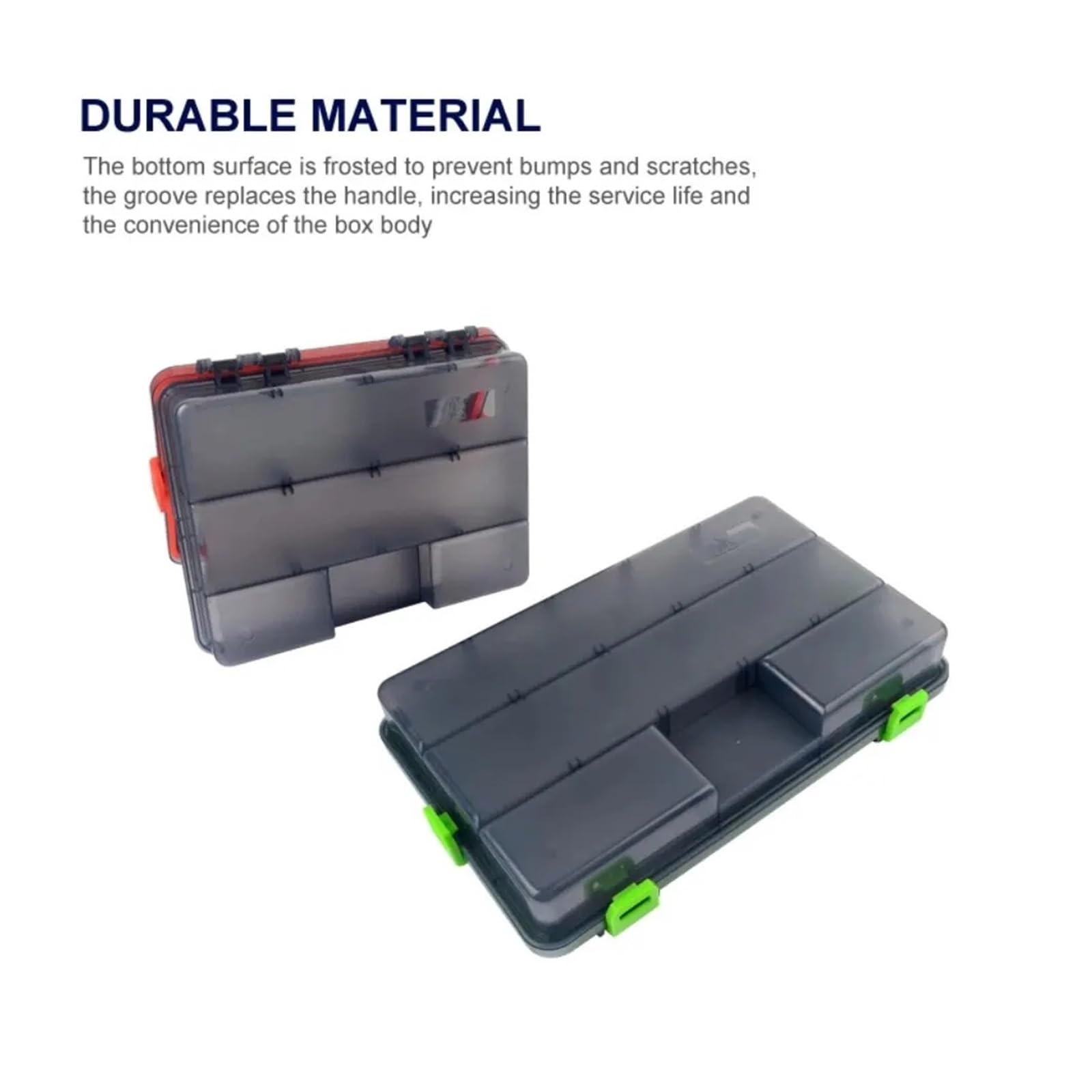 Caja de aparejos de pesca, organizador impermeable de gran capacidad para anzuelos, señuelos y cebos, ideal para pescadores y entusiastas del aire libre
