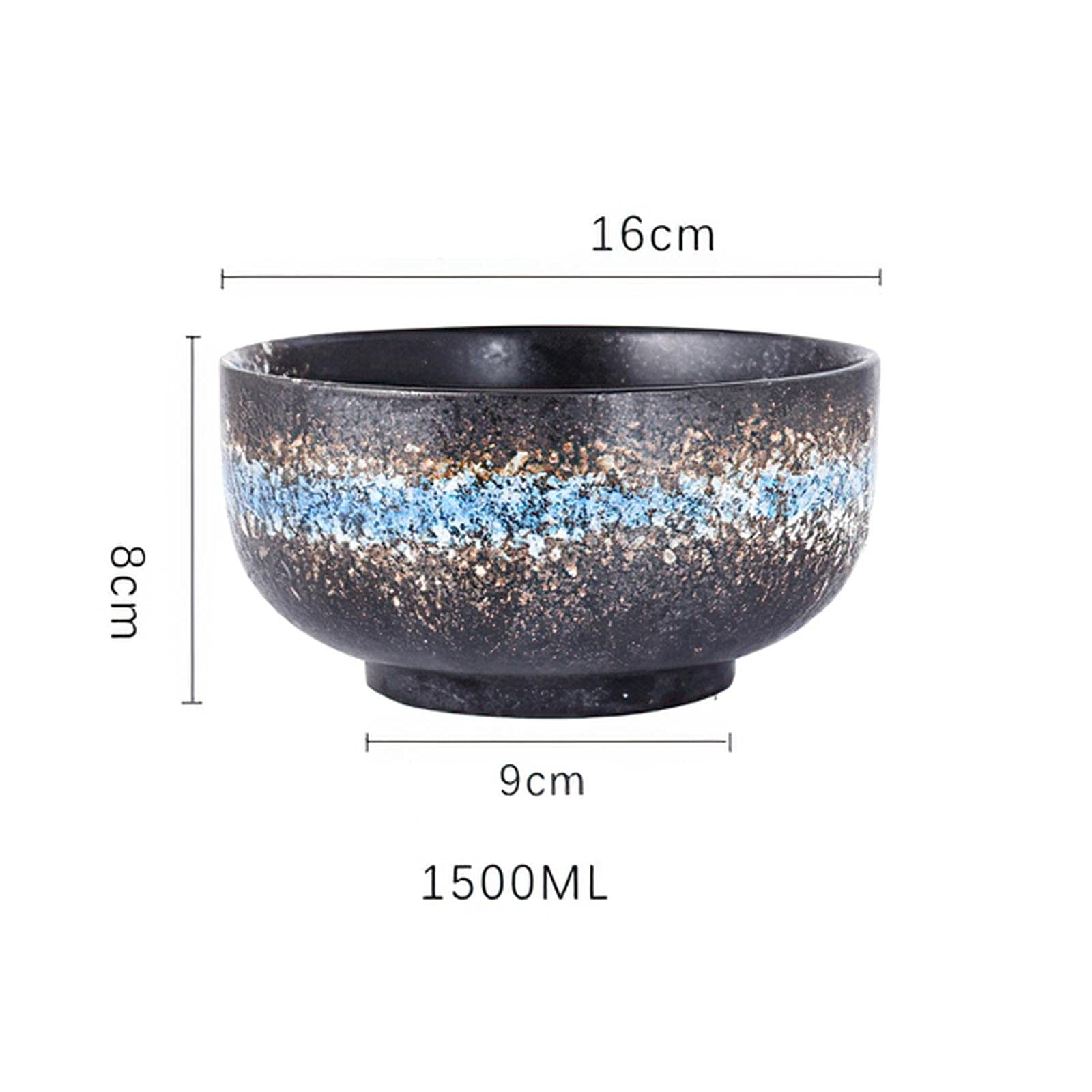 Ciotola per insalata Insalatiera Bone Bone Cina Bowl Bowl Forniture Forniture di riso Zuppa di riso Servizio Dinner Retro Round Ceramica Stoviglie Ristorante Ristorante Cucina for uso domestico Fornit