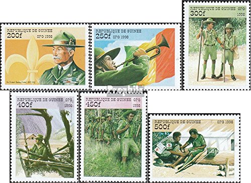 Prophila Collection Guinea Michel.-No..: 2205-2210 (Completa Edizione) 1998 Scouts-Organizzazione (Francobolli per i Collezionisti) Rotary/Lions/Massone/Pathfinder