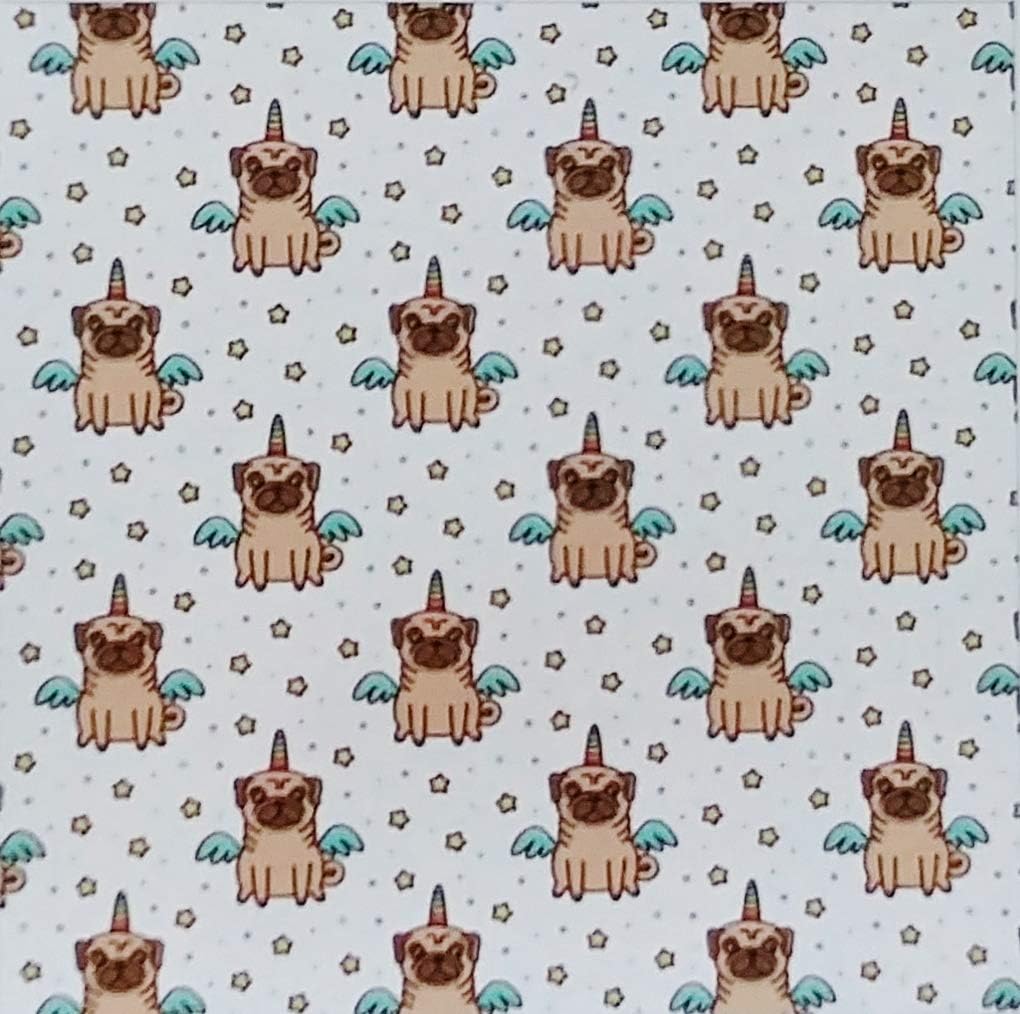 Throw Blanket Pug Dog Unicorn Angel 50" x 60" - Kawaii Cute Trendy Cool