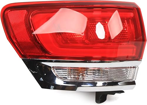 Para 2014 2015 2016 2017Jeep Grand Cherokee Conjunto de luz trasera izquierda de conducción lateral frenos traseros montaje lente roja luz trasera