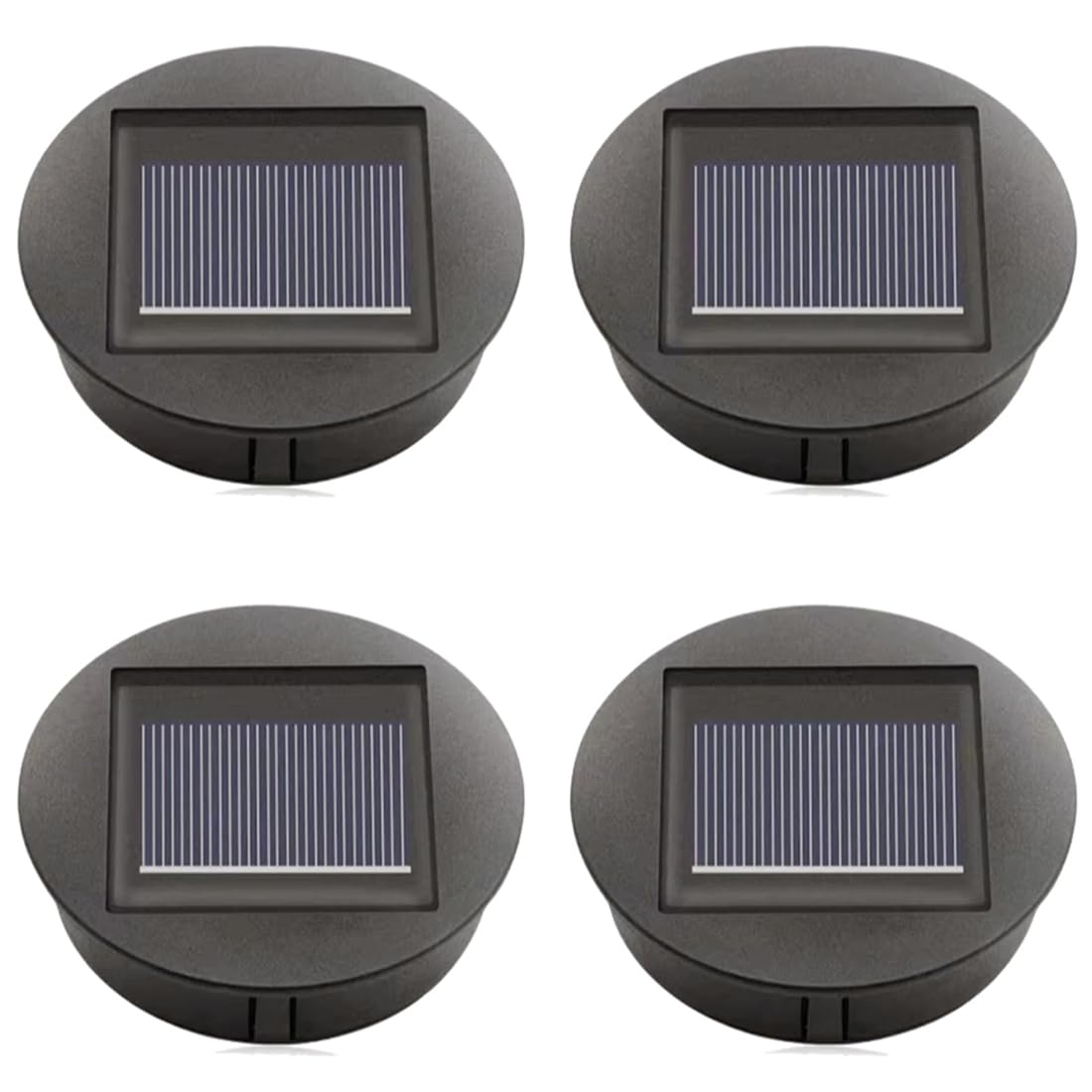 UDSKNV[KSL LED Night Light Base IP44 Waterproof Solar Lamp Base 4PCS with LED Bulb for Outdoor Camping Picnic Courtyard Light Base