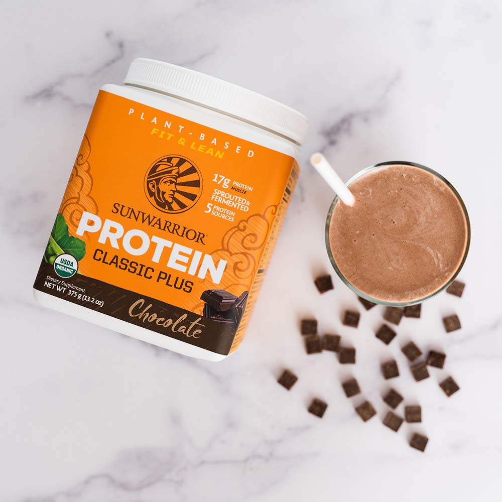Clean Vegan Protein Powder Chocolate | Organic Protein Powder Plant Based Formula with 5 Superfood Blend Sprouted & Fermented | Non-GMO Low Carb Soy Dairy & Gluten Free (Chocolate, 15 Servings) — Amazon image 5