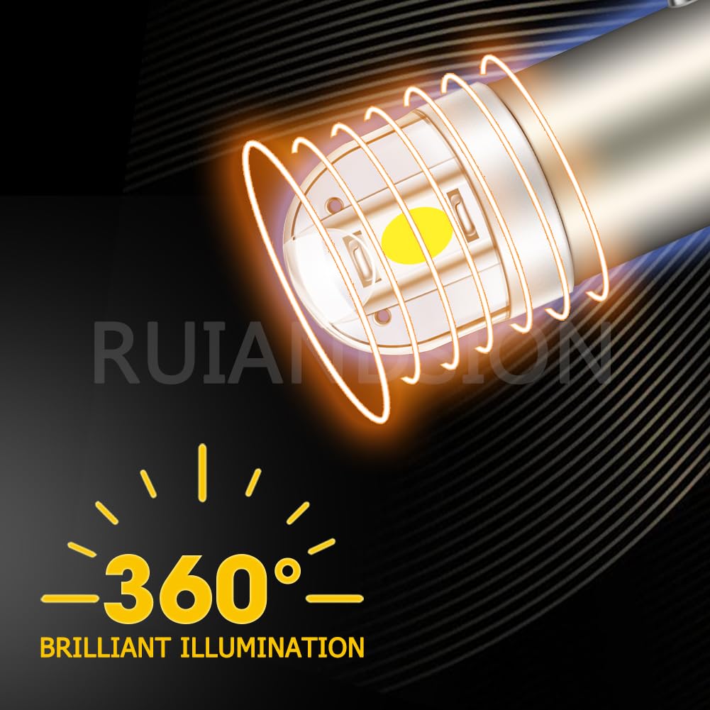 Ruiandsion Lampadine LED BA9S, Confezione da 40, 12V Bianco Freddo Non Polare, per Luci di Porta, Gradino, Parcheggio e Luci Città, Compatibile con BA9 T11 1891 1895 1445