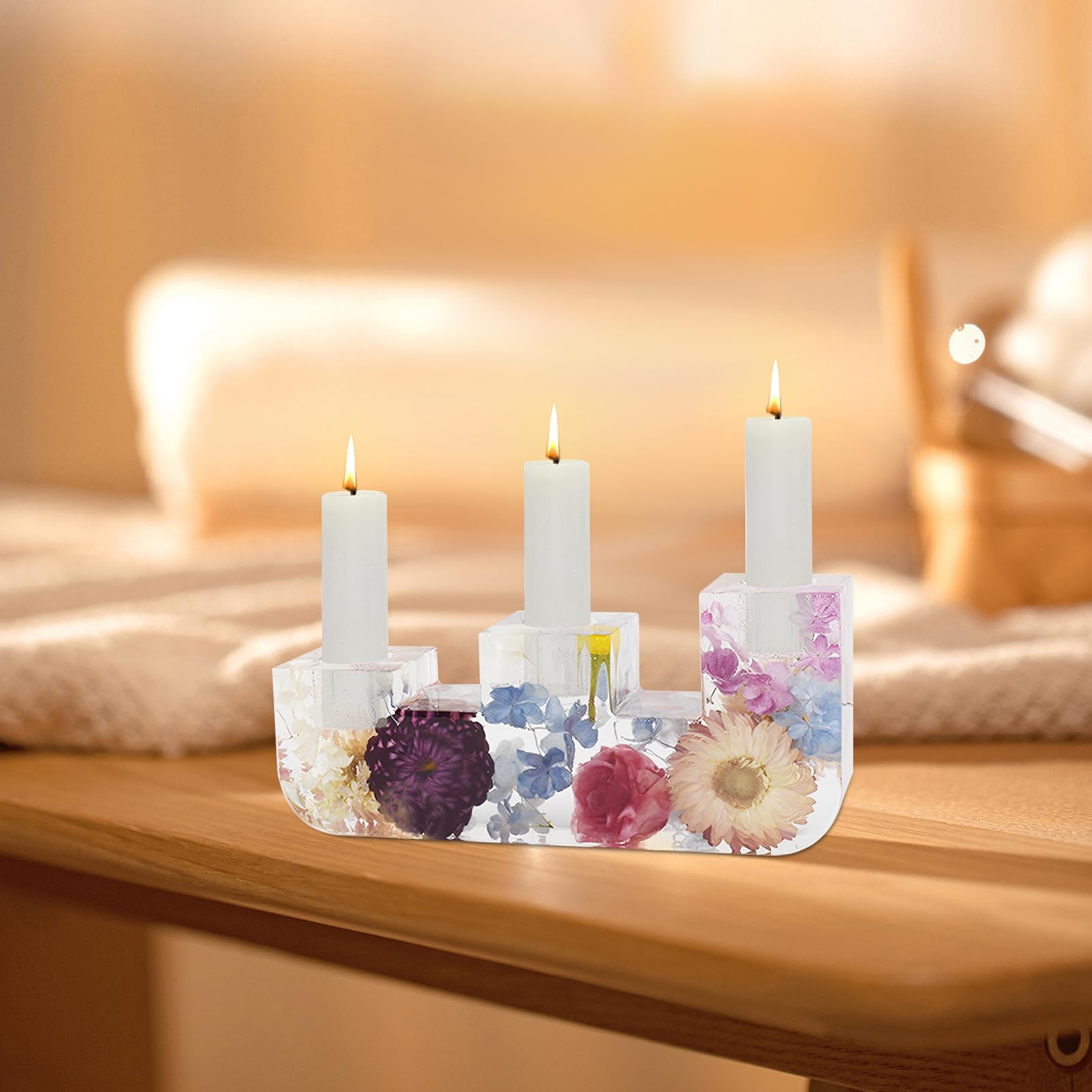 Moule En Silicone Pour Bougeoir En Forme De U - Moule En Silicone Pour Bougie Chauffe-plat - Moule En Résine - Moule En époxy (D