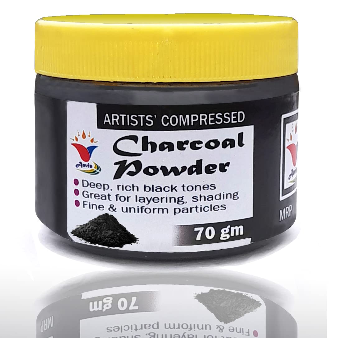 Anvis Artist Black Charcoal Powder for sketching/Drawing Amazon.in