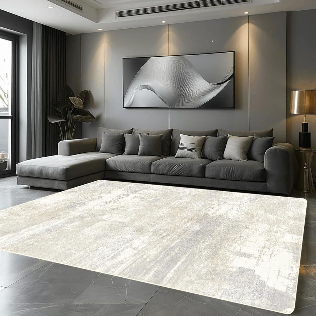 Tapis pour salon et chambre 120x160 cm en flanelle douce pour sol de couloir et canapé