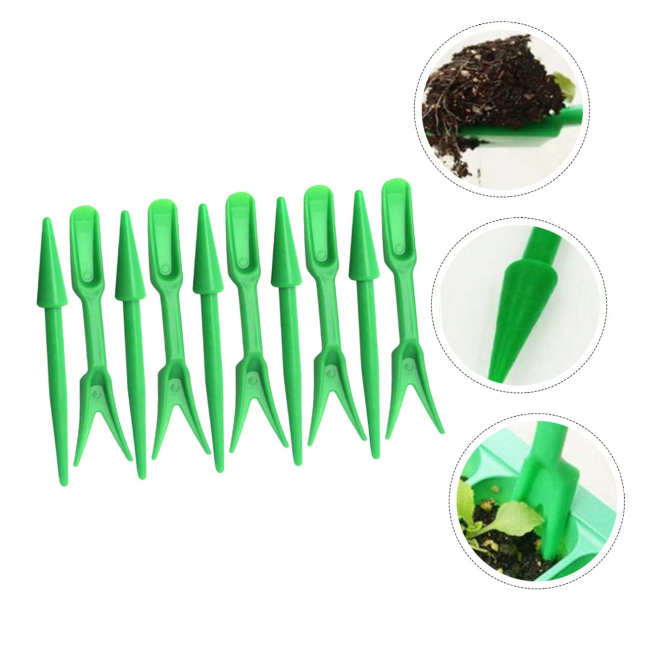 Toyvian 50 Juegos Kit de Herramientas de Jardinería de Herramientas de Trasplante Excavación y Deshierbe para Verduras y Suculentas para Cuidado de Plantas Macetas y