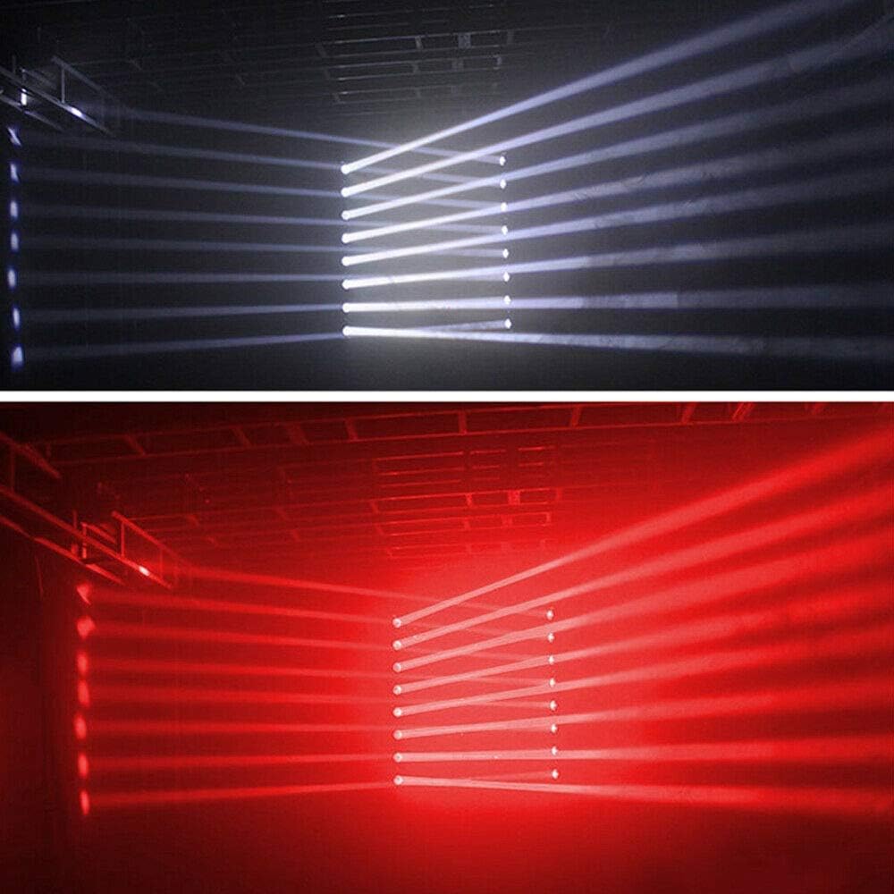 2PCS Moving Head Lights, 4-in-1 8x10W LED Moving Head Stage Lights DJ Moving Head Beam Bar RGBW DMX512 Sound Activated Strobe Effect Stage Lighting for Disco KTV Club Party Wedding 2 PCS