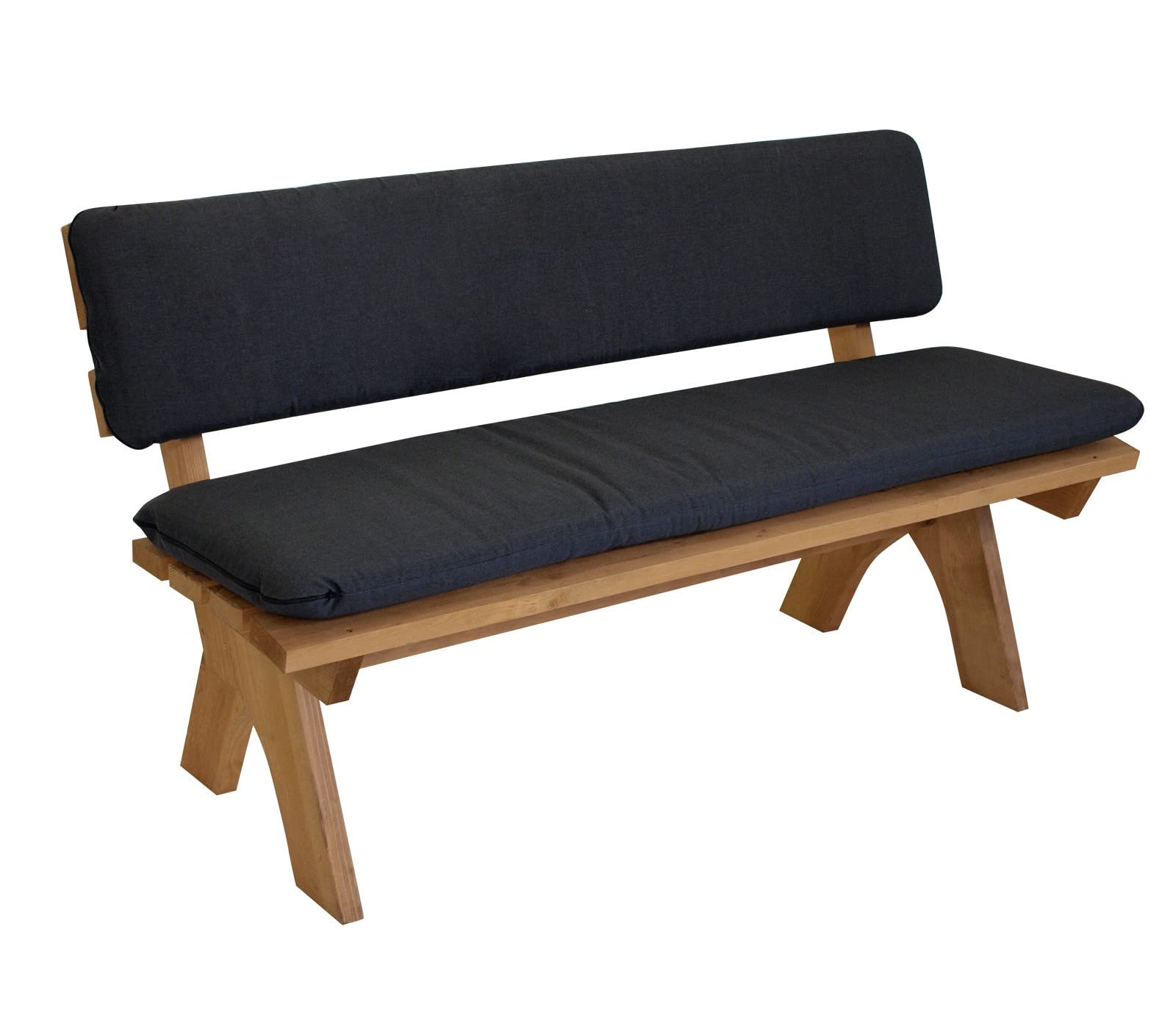 Auflagenset ARIZONA 2-teilig für Bank 3-sitzer 150cm, anthrazit - uni