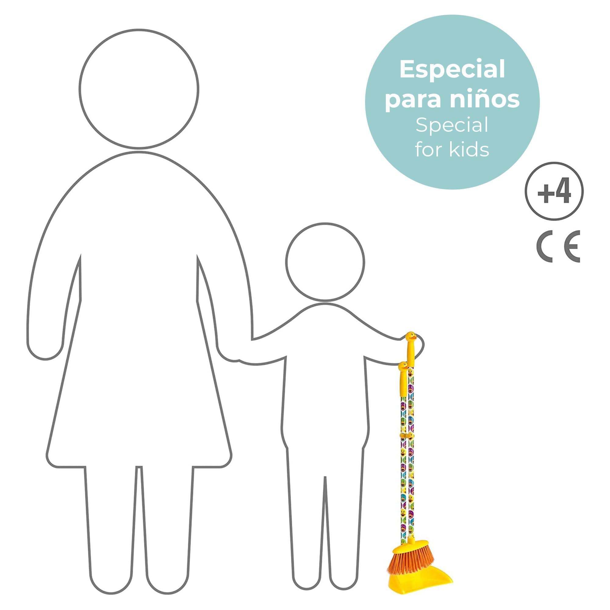 Vigar Set de Barrer con Escoba y Recogedor Infantil Ducks