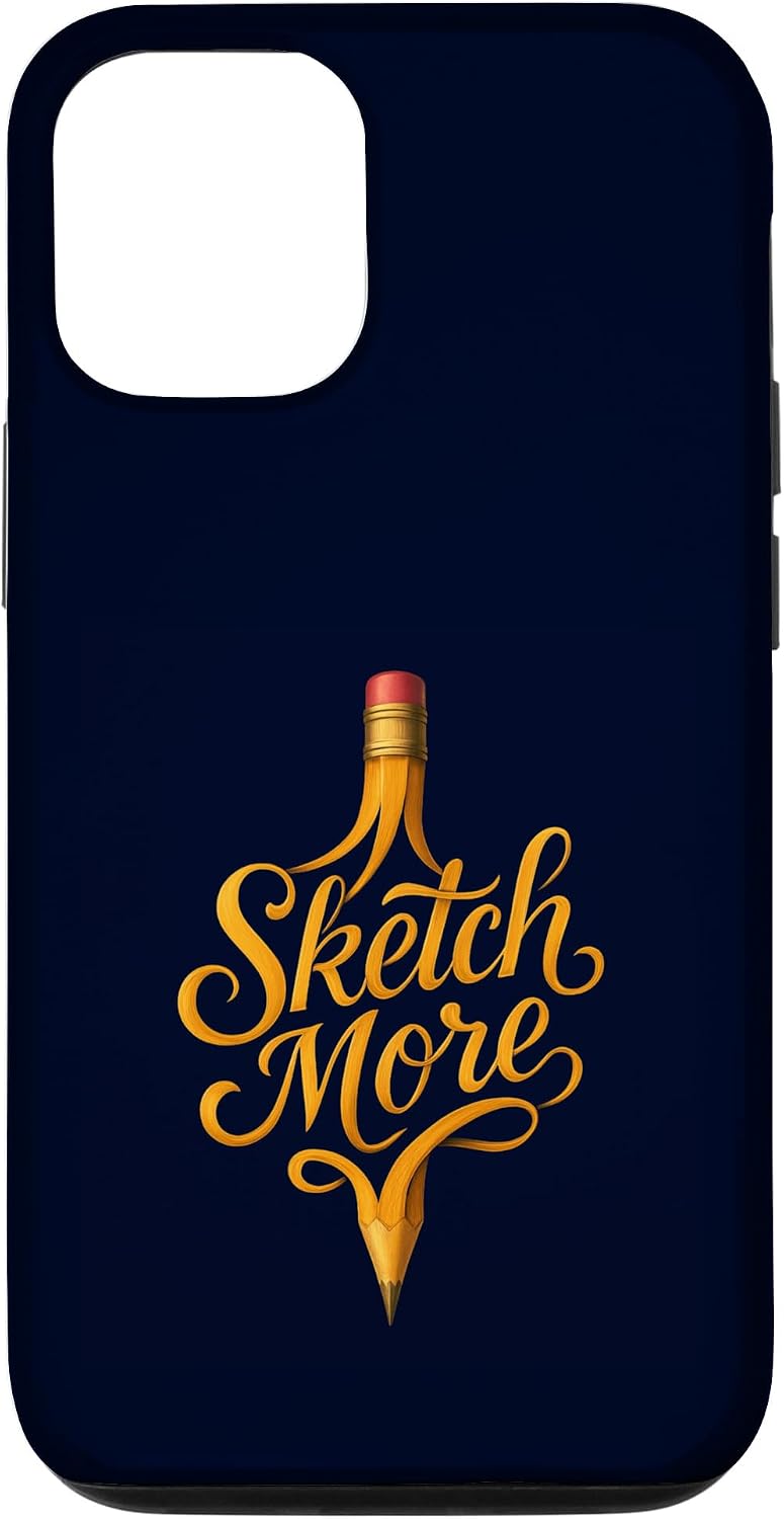 Sketch More Artist Drawing & Sketching Lovers Lettering Case for iPhone 12/12 Pro