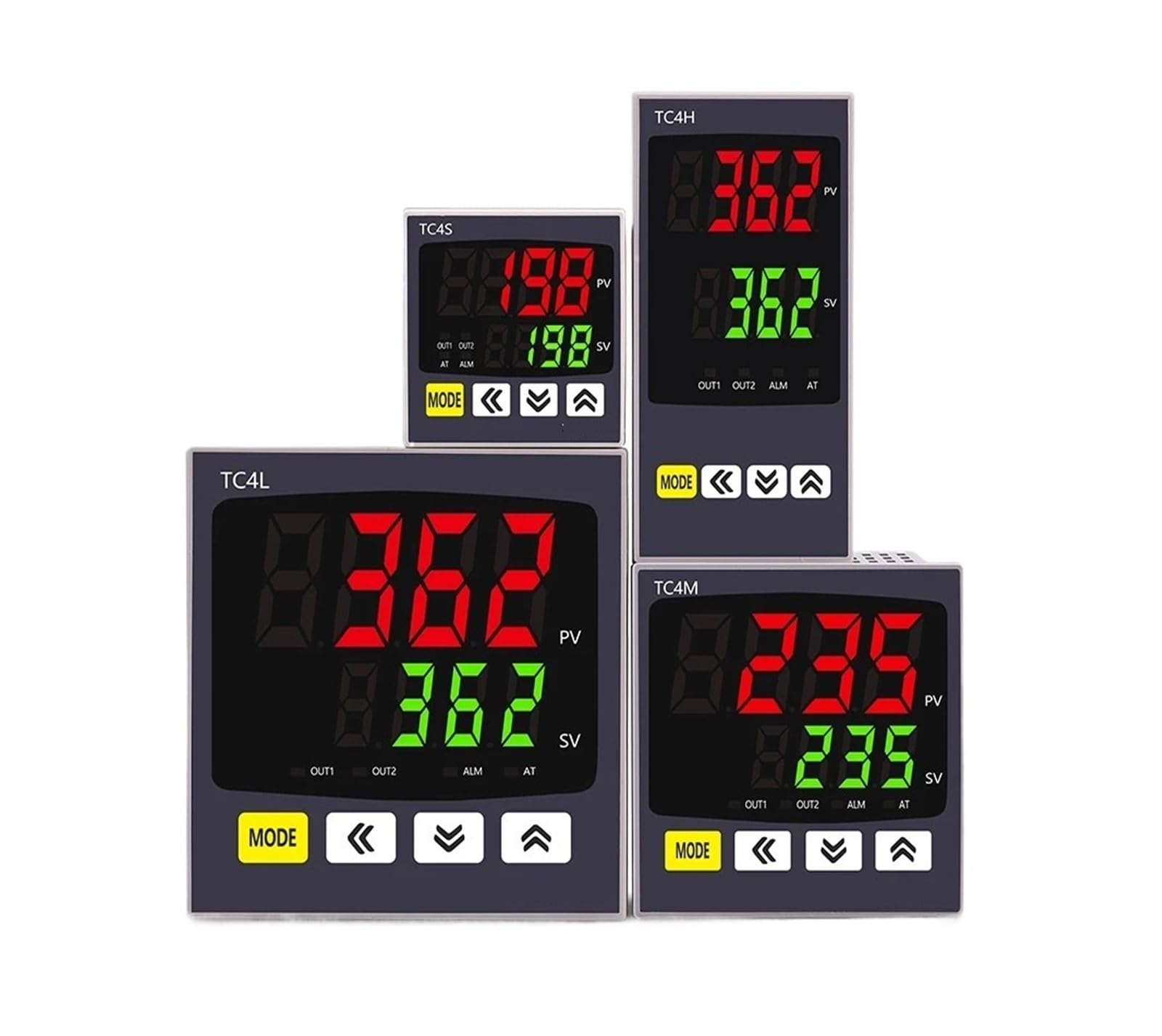 Termostato digital de doble salida, entrada universal TC4S TC4H TC4L TC4M, regulador de temperatura 110VAC 220V(TC4H)