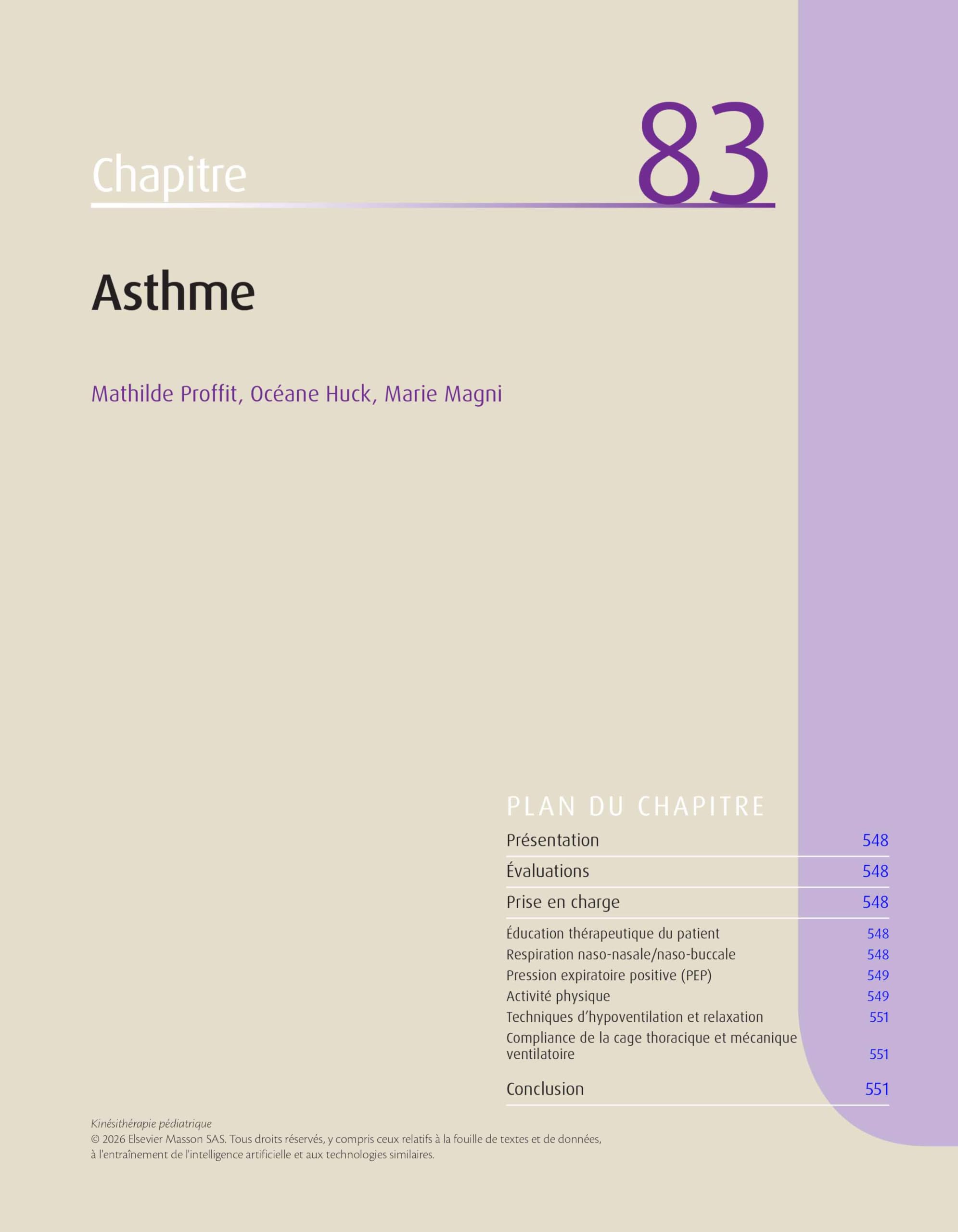 Kinésithérapie pédiatrique: Eléments pour une pratique clinique raisonnée