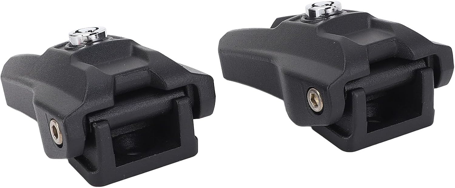Hood Latches with Lock, Aluminum Adjustable Vibration Reduction Enhanced Safety Catch Kit, JK JL JT Compatible, All Necessary Accessories Included