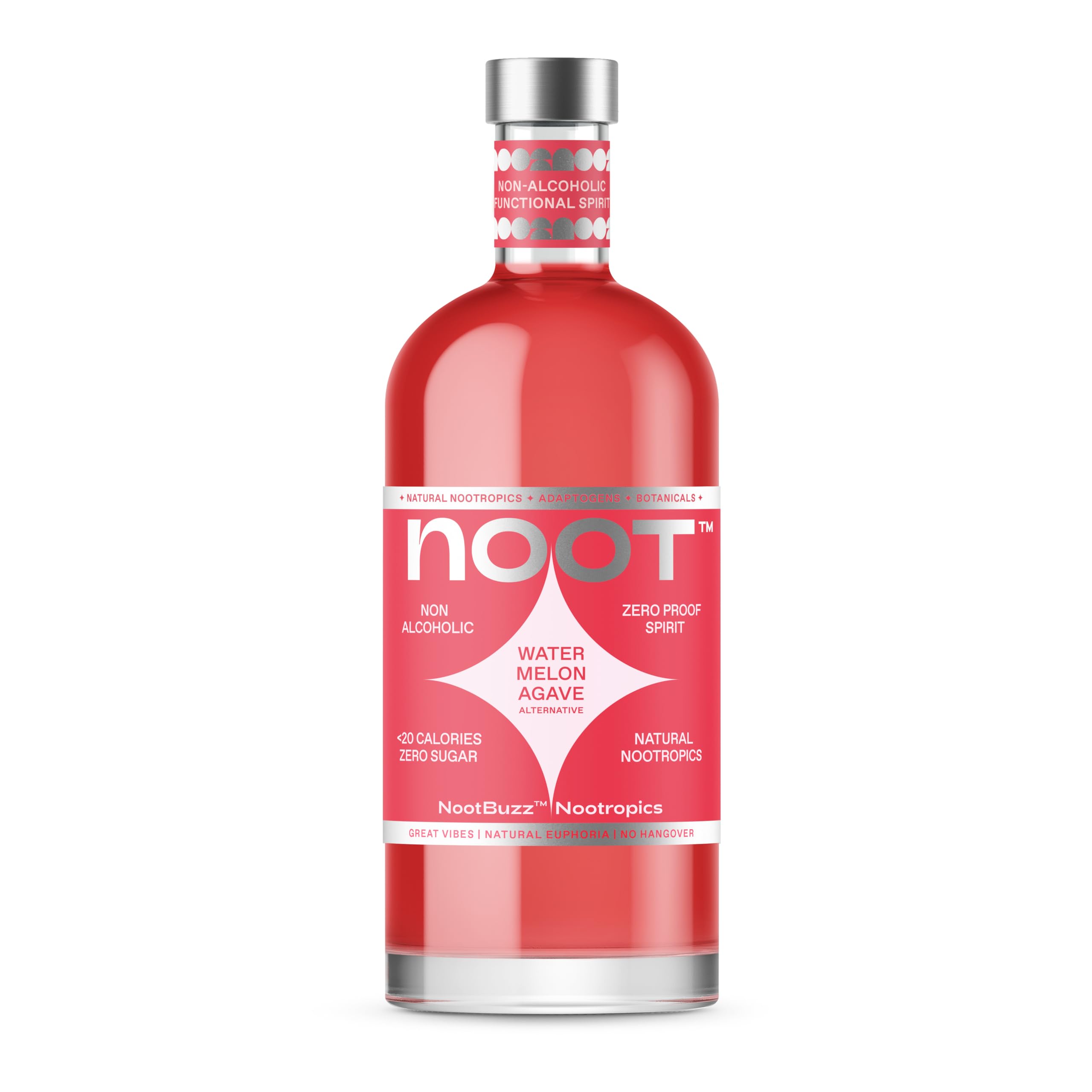 NOOT Premium Alcohol-Free Spirits alternative, Watermelon Agave, 70cl – Low Calorie, Sugar-Free Non-Alcoholic Spirit – Perfect for Mocktails & Cocktails. Less than 0.05% ABV.