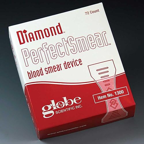 Miniatura 2 de Globe Scientific 1300 Diamond Perfect Frost para herramienta de manchado de sangre, paquete de 72
