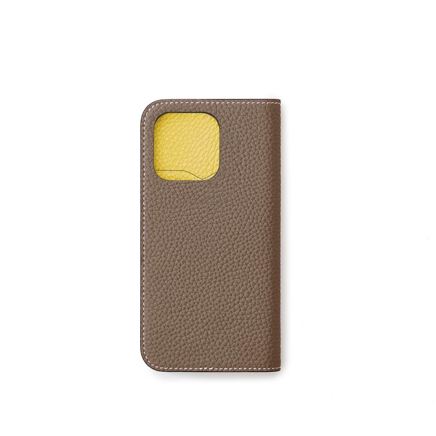 BEAMS - BONAVENTURA (iPhone 11) エトープ × イエロー Amazon.co.jp: 【ボナベンチュラ】 ダイアリーケース [iPhone 14