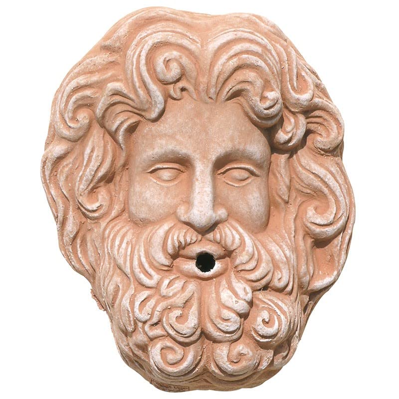 Panneau Jupiter en terre cuite italienne haut relief noble de 27 cm pour mur