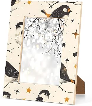 Tit Pattern 8x10 Picture Frame 8x10 Photo Frame with Stand Display Pictures for Wall and Tabletop Mounting