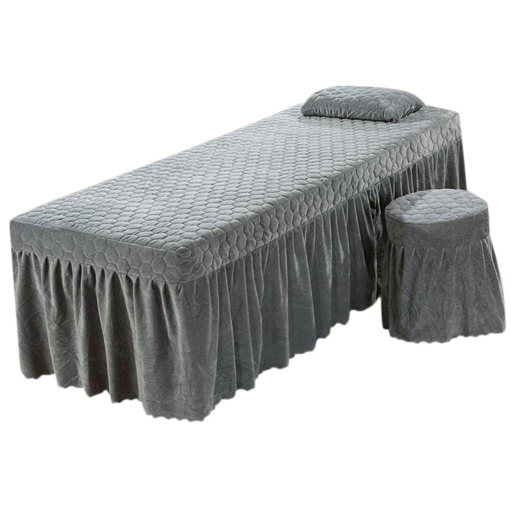 Enakshi® SPA Massage Table Sheet Set Bed Skirt 185x70cm Facial Bed Cover w/Hole|Home & Garden | Bedding | Sheets & Pillowcases-picture-25